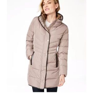 Cole Haan Faux-Fur-Lined Down Puffer Coat